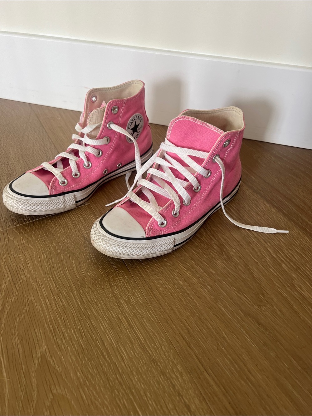Converse Classic High-Top Sneakers in Pink